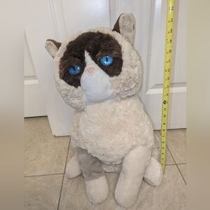 Rare Large 21" Gund Grumpy Cat Plush in Cream